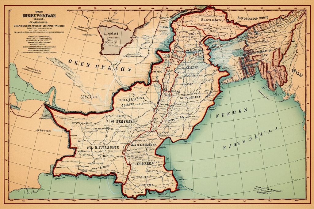 AI analyzing maps of Pakistan